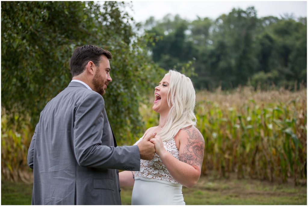 Janie and Pete's Bradstreet Farm Wedding | First Look