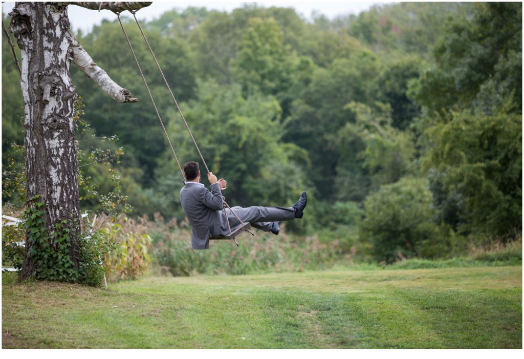 Janie and Pete's Bradstreet Farm Wedding | Swing