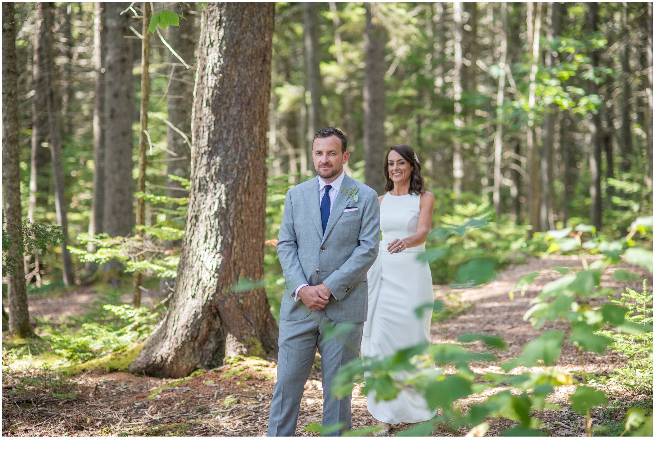 Marc and Kristinas Boothbay Harbor, Spruce Point Inn Wedding | first look