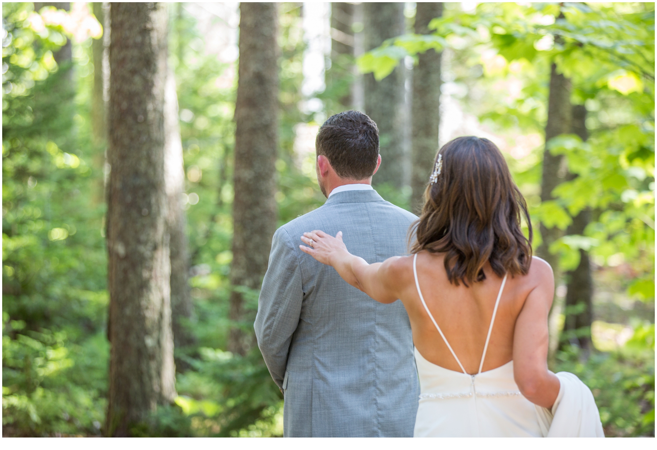 Marc and Kristinas Boothbay Harbor, Spruce Point Inn Wedding | first look