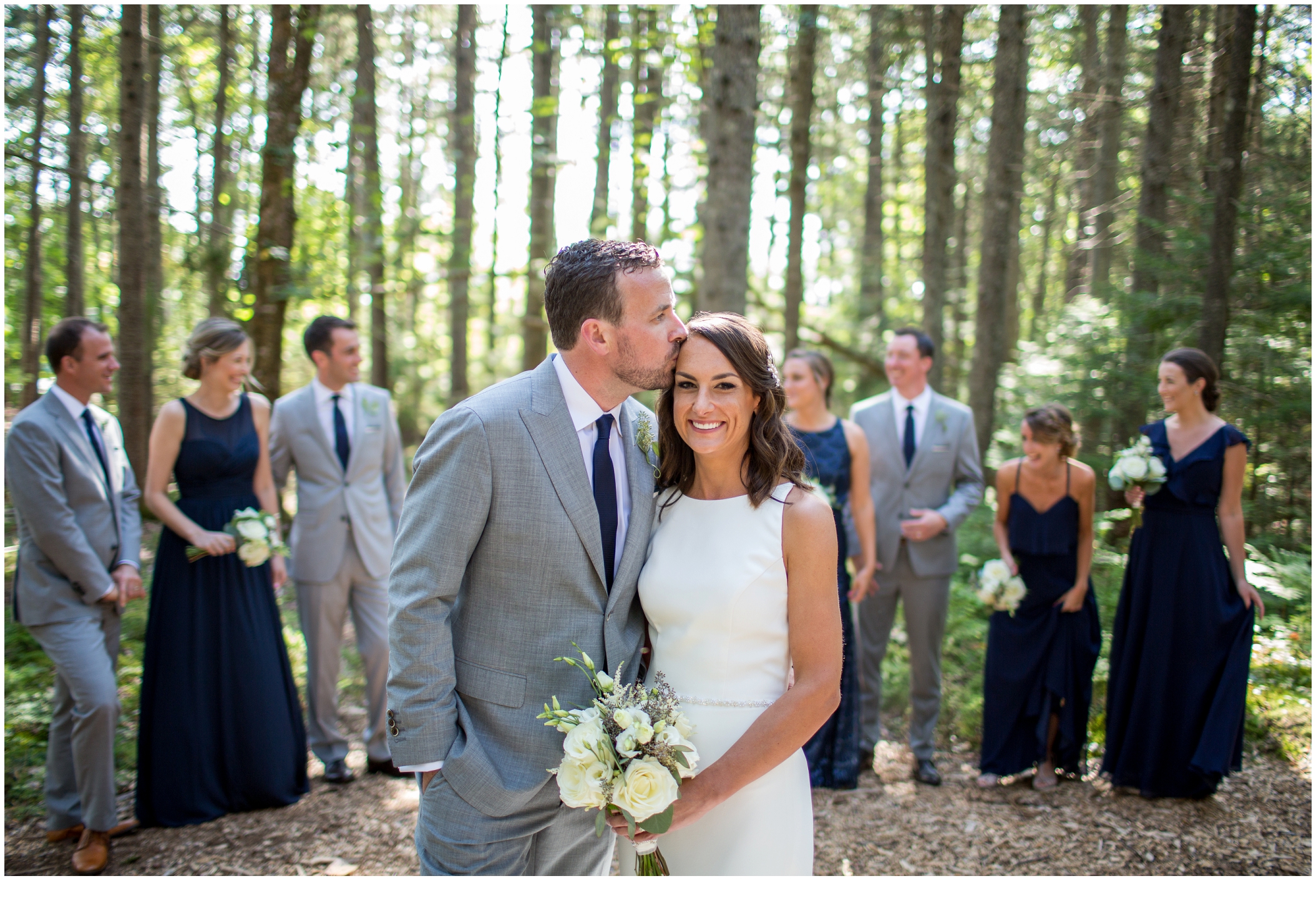 Marc and Kristinas Boothbay Harbor, Spruce Point Inn Wedding | Bridal Party