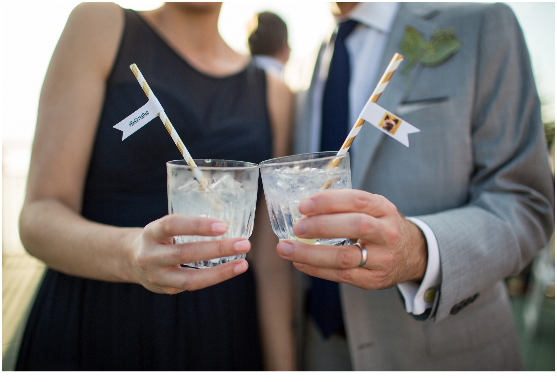 Marc and Kristinas Boothbay Harbor, Spruce Point Inn Wedding | coctails