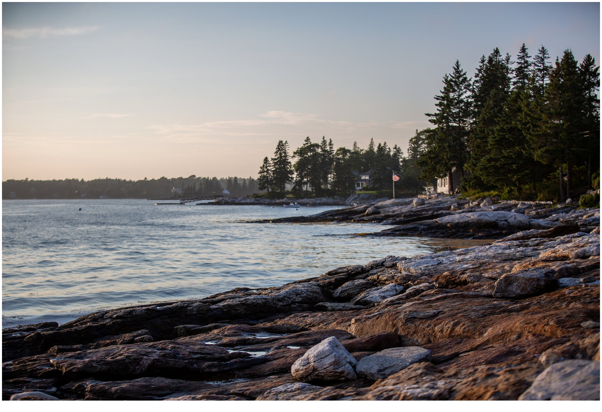 Marc and Kristinas Boothbay Harbor, Spruce Point Inn Wedding | scenic