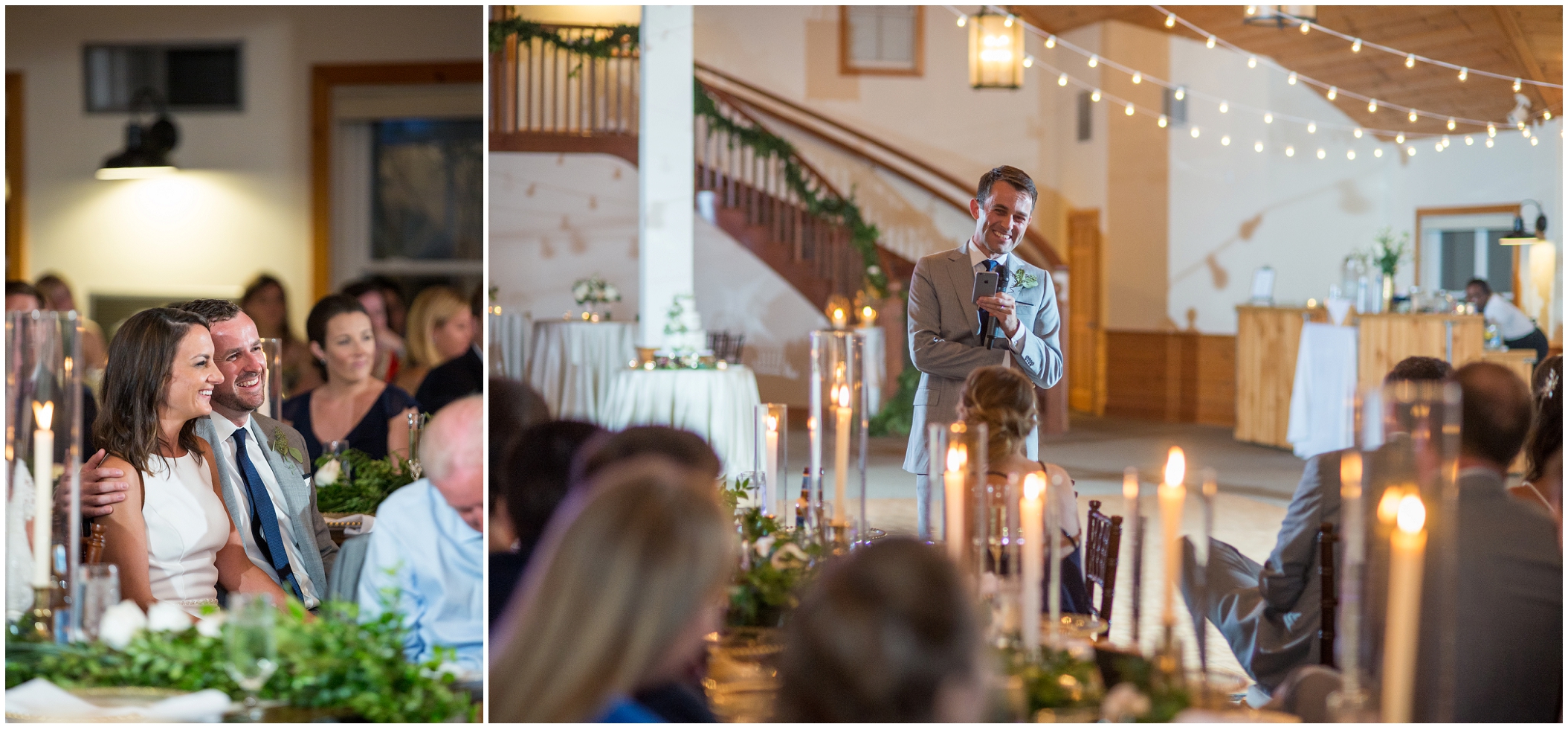 Marc and Kristinas Boothbay Harbor, Spruce Point Inn Wedding | speeches