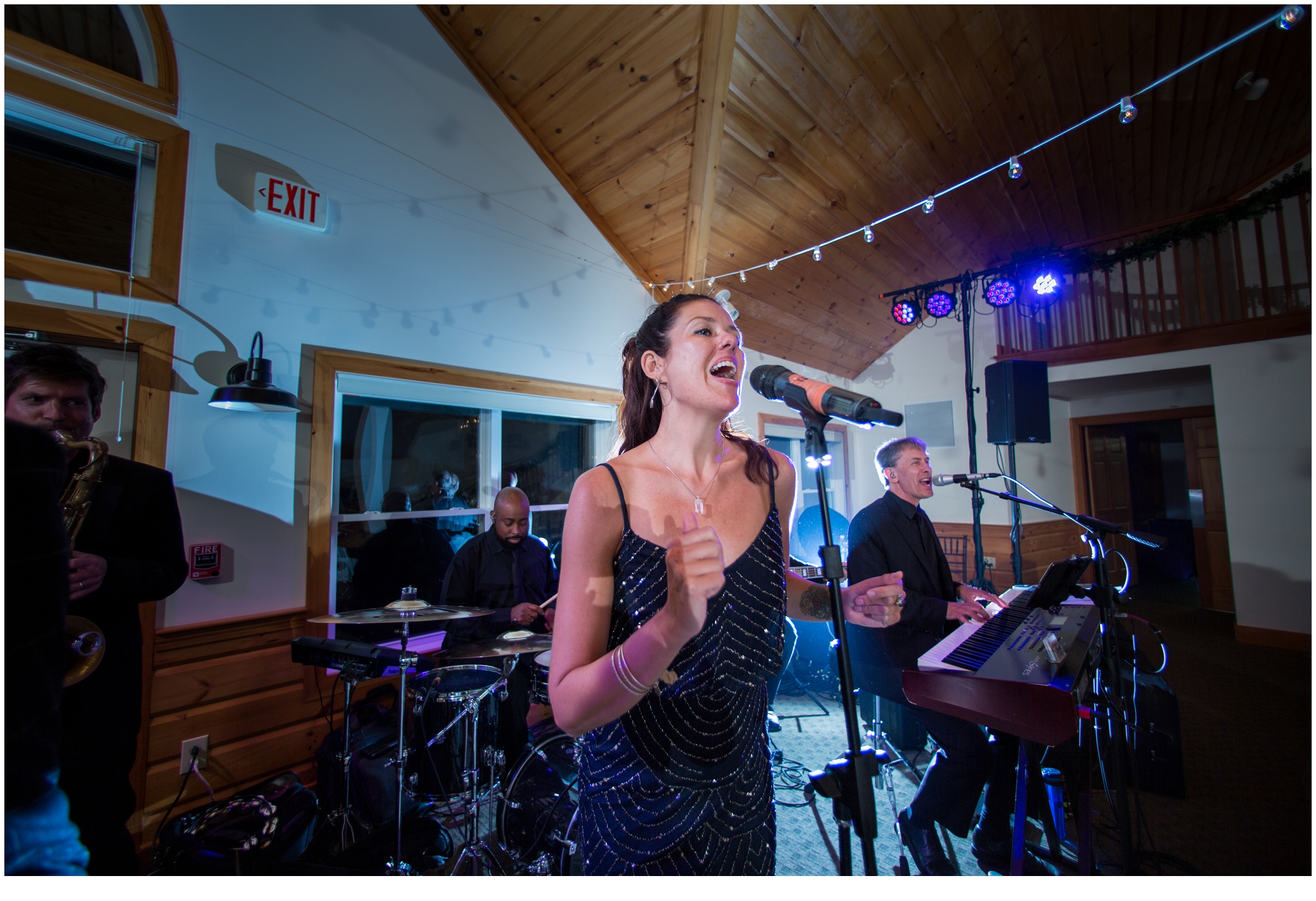 Marc and Kristinas Boothbay Harbor, Spruce Point Inn Wedding | the band