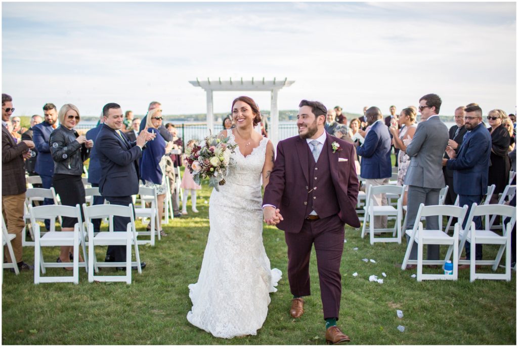 Ashley and Rob Samoset Wedding | Down the aisle as husband and wife