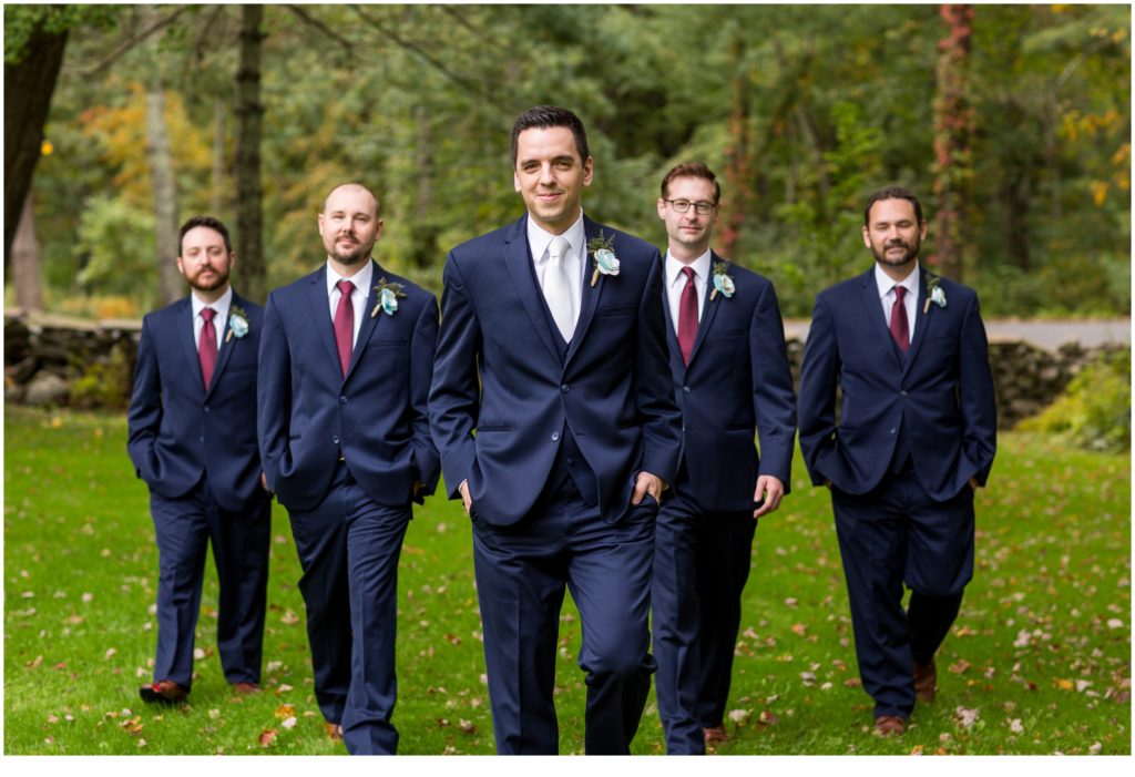 Wedding at Terrydiddle Farm - Groom and Groomsmen