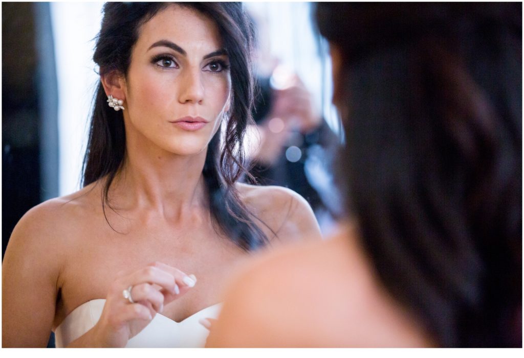 In the Mirror | Jewish Wedding at Boston Harbor Hotel on New Years Eve