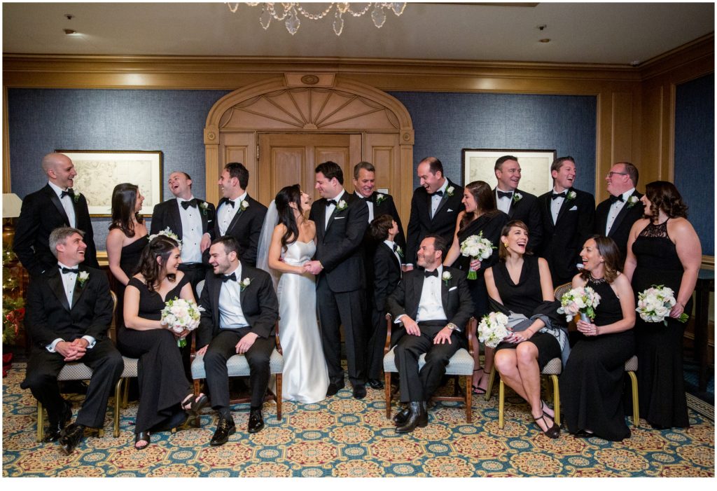 Bridal Party | Jewish Wedding at Boston Harbor Hotel on New Years Eve