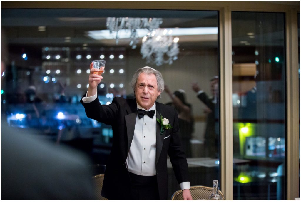 Cheers | Jewish Wedding at Boston Harbor Hotel on New Years Eve