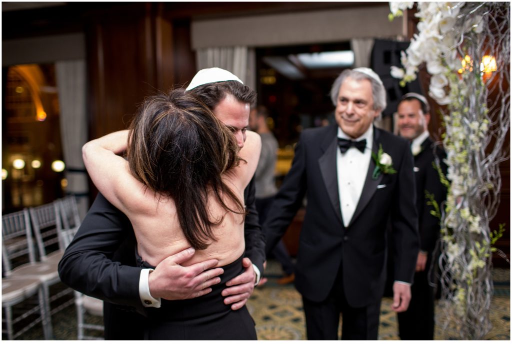 Hugs | Jewish Wedding at Boston Harbor Hotel on New Years Eve