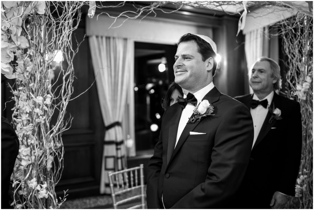 Groom sees Bride | Jewish Wedding at Boston Harbor Hotel on New Years Eve