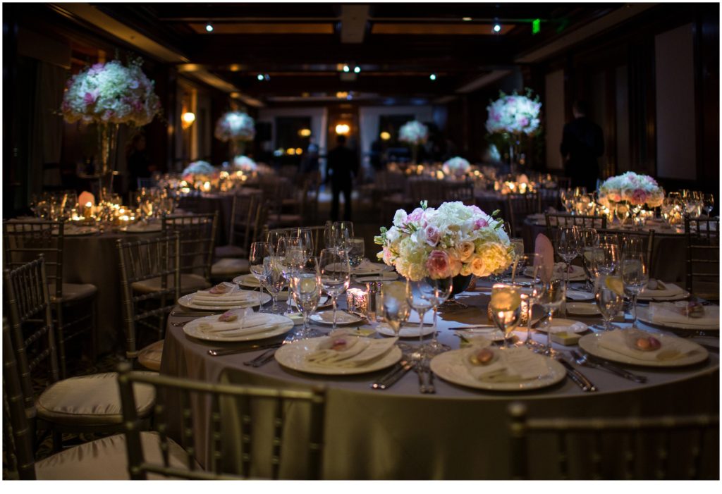 Dinner Tables | Jewish Wedding at Boston Harbor Hotel on New Years Eve