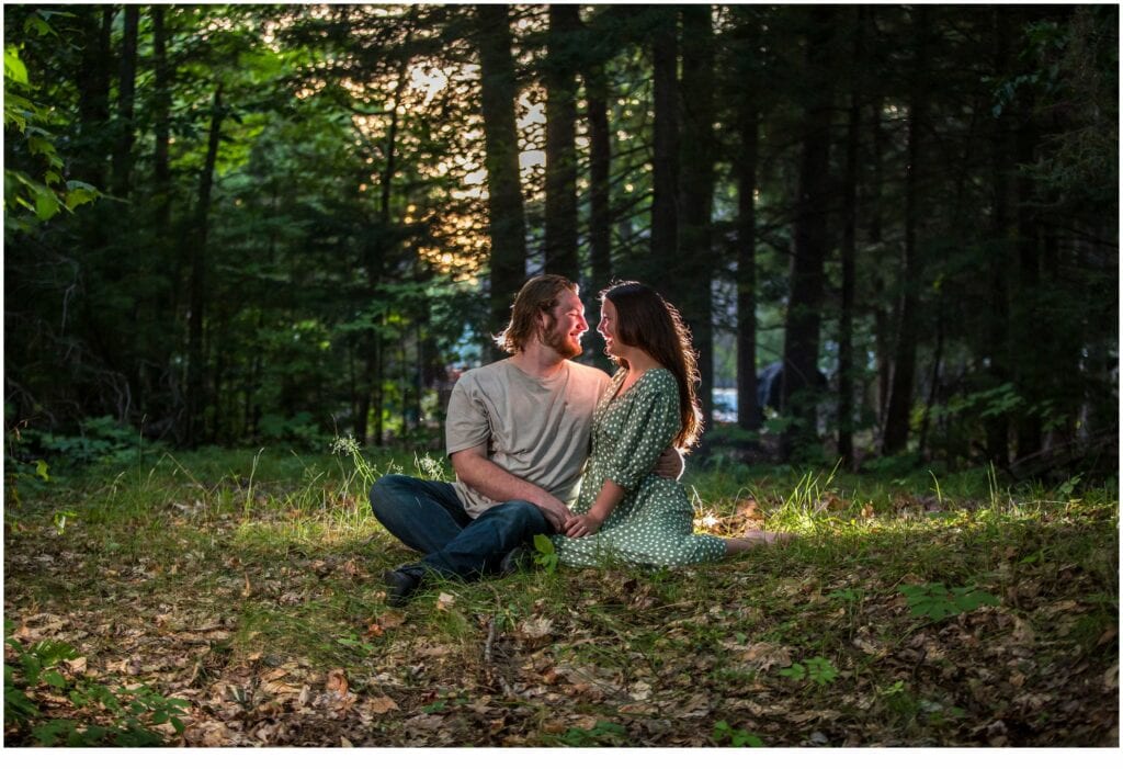 Engagement Session at Camp