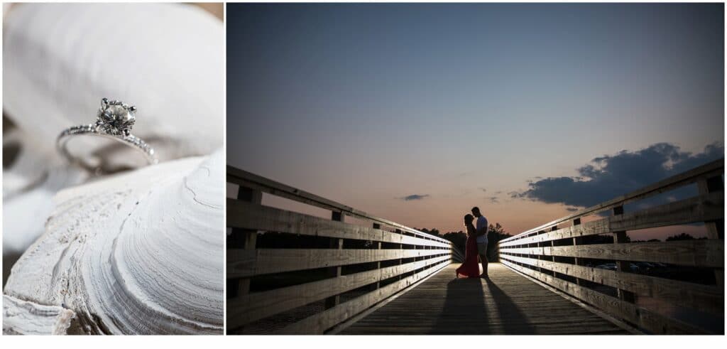 Alex + Kelly's Footbridge Beach Engagement Session