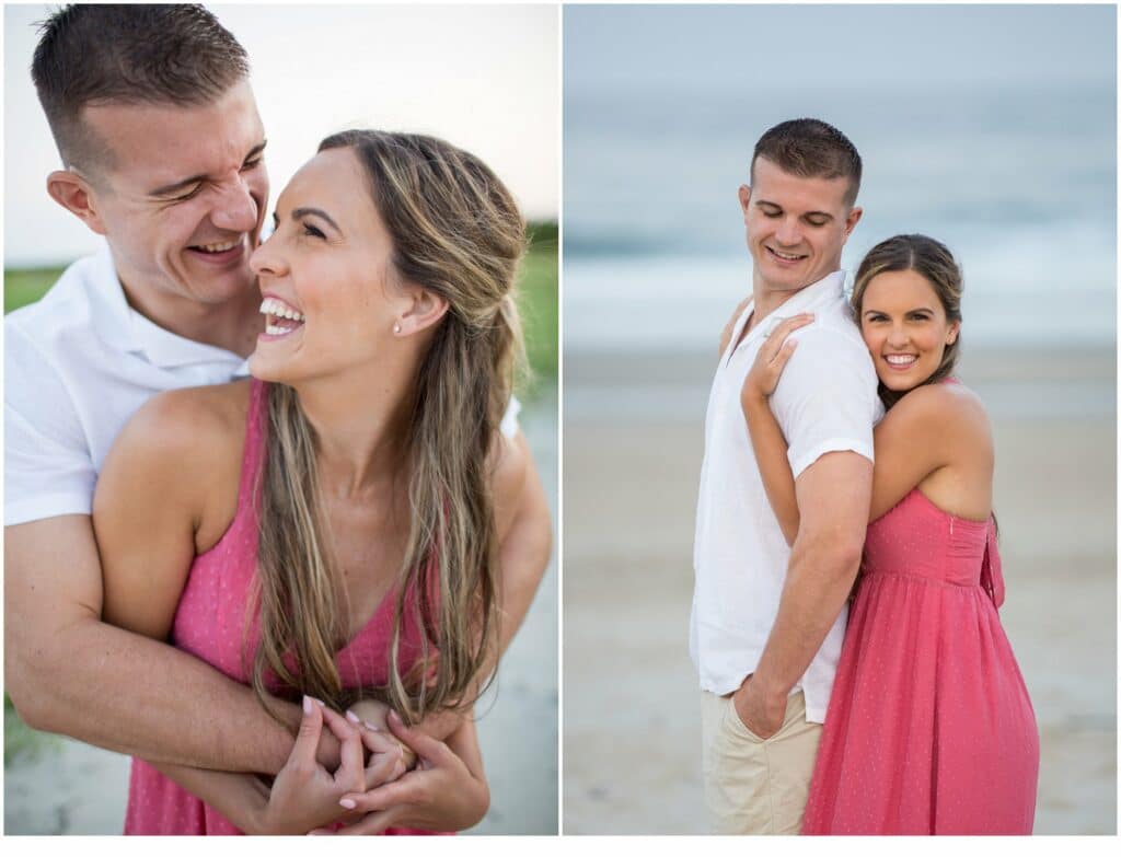 Alex + Kelly's Footbridge Beach Engagement Session