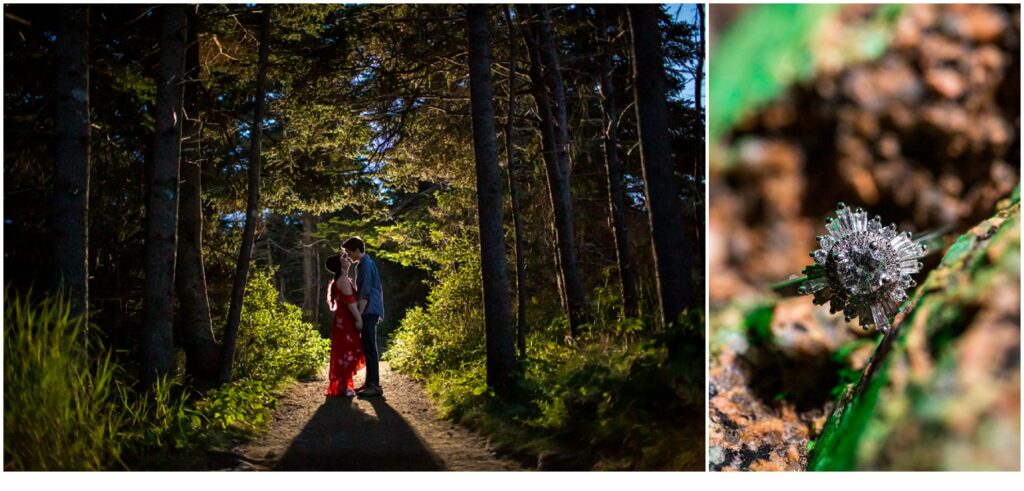 Nick + Marissa's Acadia National Park Engagement Session