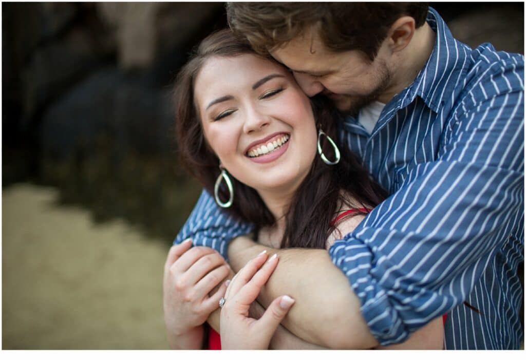 Nick + Marissa's Acadia National Park Engagement Session